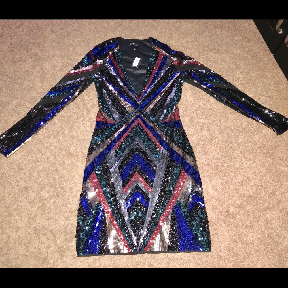 Express NWT stretchy mini , sequined formal!